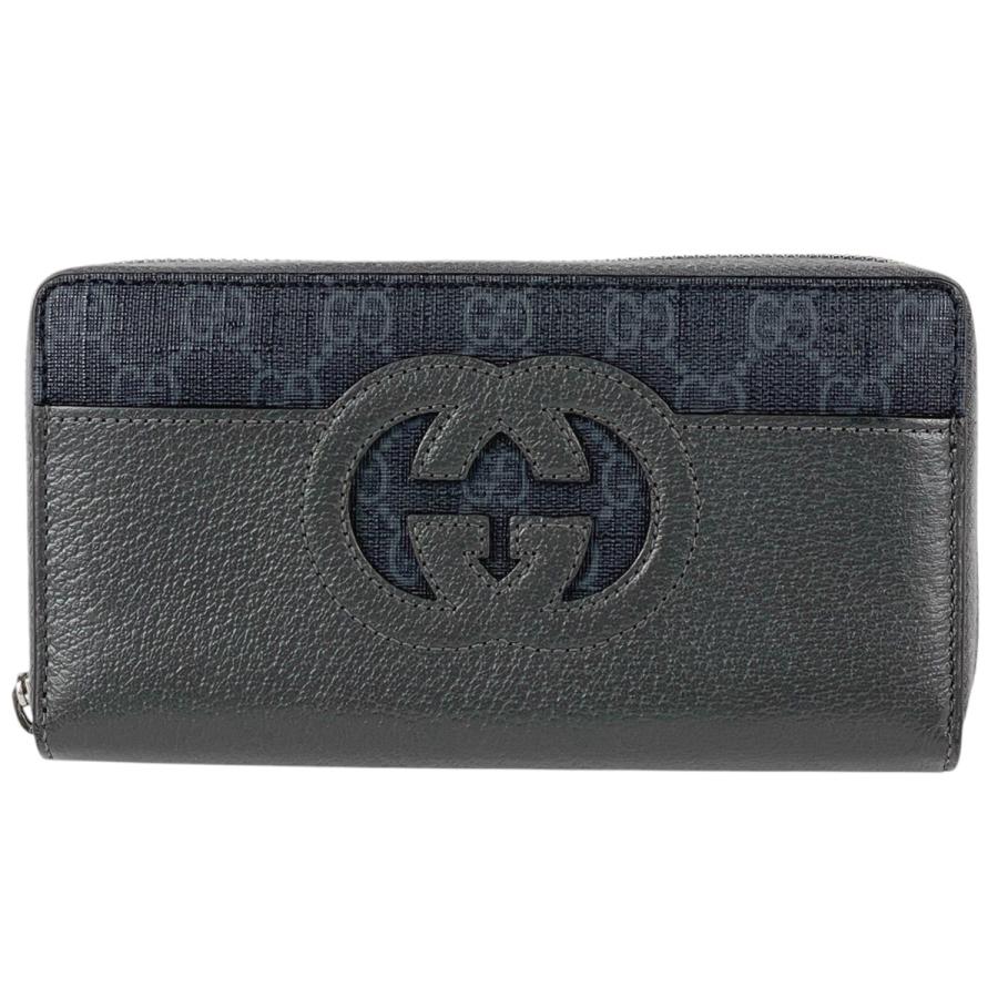 ✨未使用に近い✨　GUCCI 長財布　マイクロGG インターロッキング　GGロゴ GUCCI（グッチ） カットアウト インターロッキングG ジップアラウンド