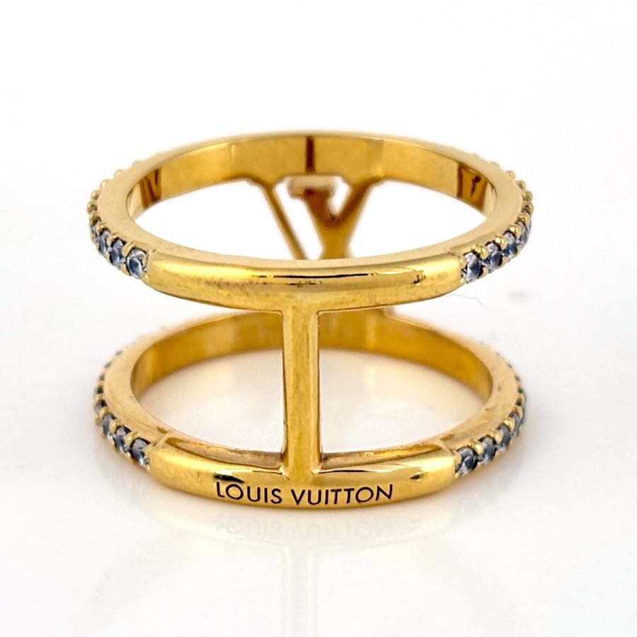 ヴィトン ゴールド ラインストーン LV アイコニック ストラス リング 指輪 LOUIS VUITTON（ルイ・ヴィトン） リング LV アイコニック ストラス