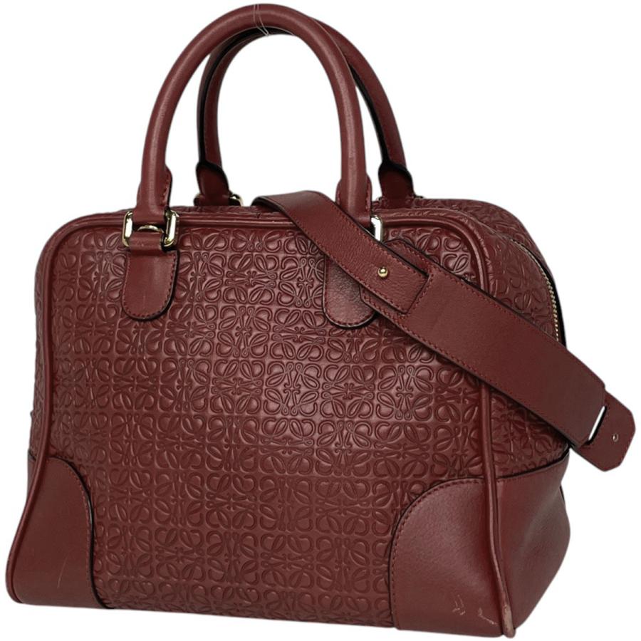 LOEWE（ロエベ） アナグラム ハンドバッグ 2WAY レザー レッド