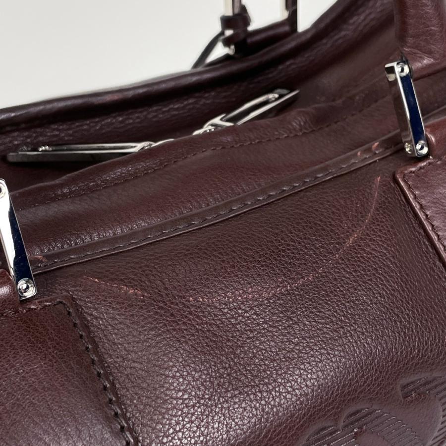 LOEWE（ロエベ） アマソナ36 アナグラム ハンドバッグ レザー ブラウン