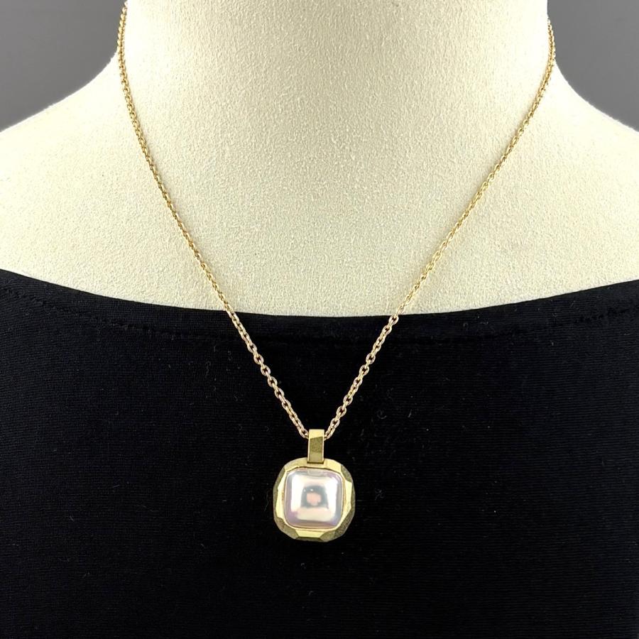 タサキ TASAKI パール ネックレス YG イエローゴールド ペンダント K18 