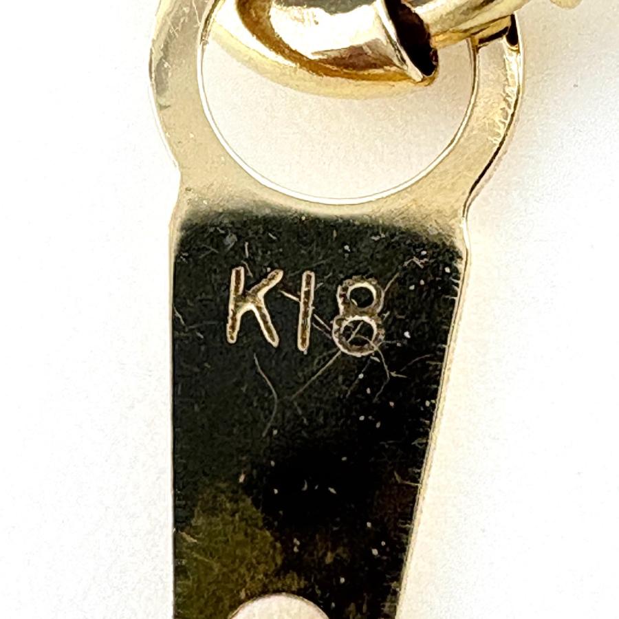 メレダイヤ デザインネックレス YG イエローゴールド ペンダント ネックレス K18 ダイヤモンド レディース 中古_7