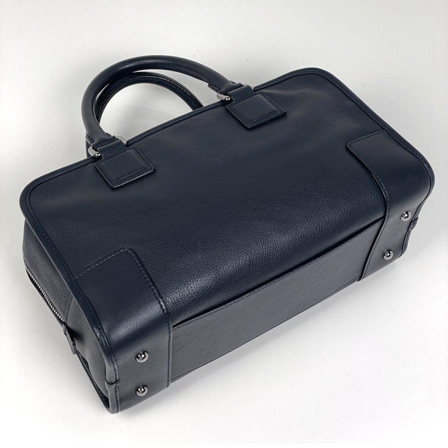 ロエベ　LOEWE アマソナ28 ハンドバッグ　ダークネイビー　アナグラムロゴ LOEWE（ロエベ） アマソナ28 アナグラム ハンドバッグ レザー ネイビー
