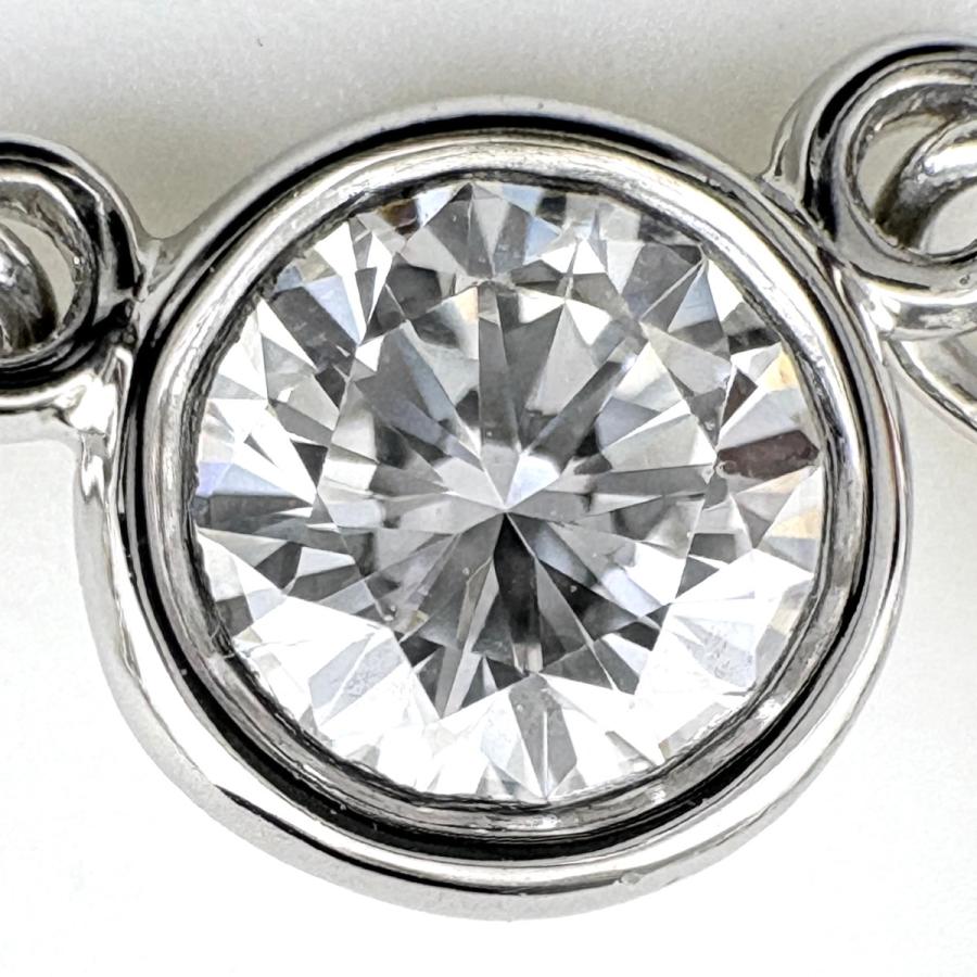 【美品】ティファニー　バイザヤード　ネックレス　プラチナ TIFFANY&Co.（ティファニー） バイザヤード ネックレス プラチナ