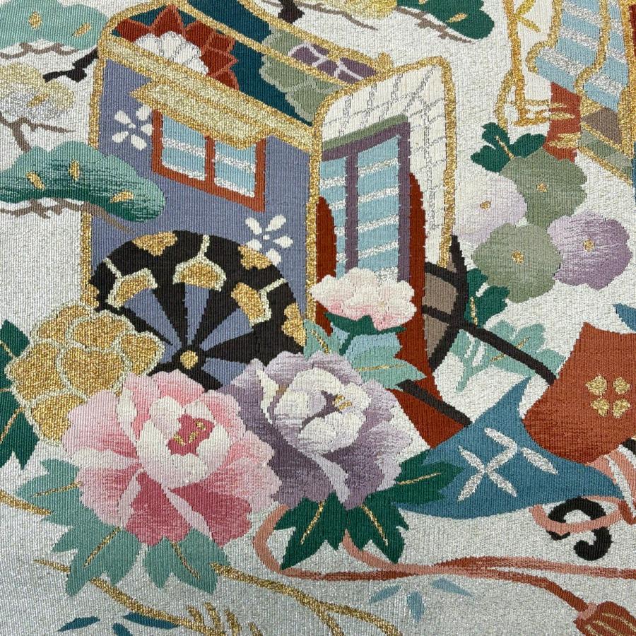 名古屋帯 秀品 正絹 【】 美品】 名古屋帯 秀品 夏帯 絽 八寸