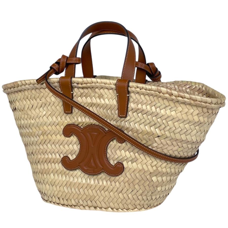 CELINE（セリーヌ） クラシック パニエ かごバッグ 2WAY ラフィア