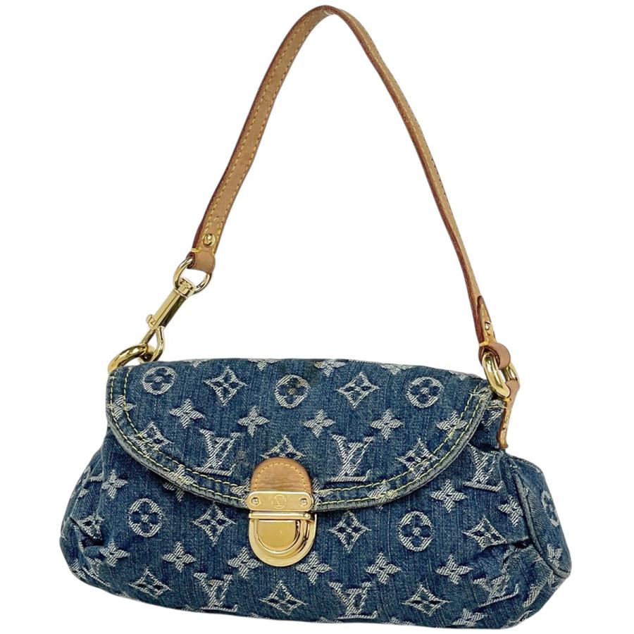 希少◎LOUIS VUITTON ミニプリティ デニム モノグラム ショルダー LOUIS VUITTON（ルイ・ヴィトン） ミニ プリーティ ハンドバッグ ワン
