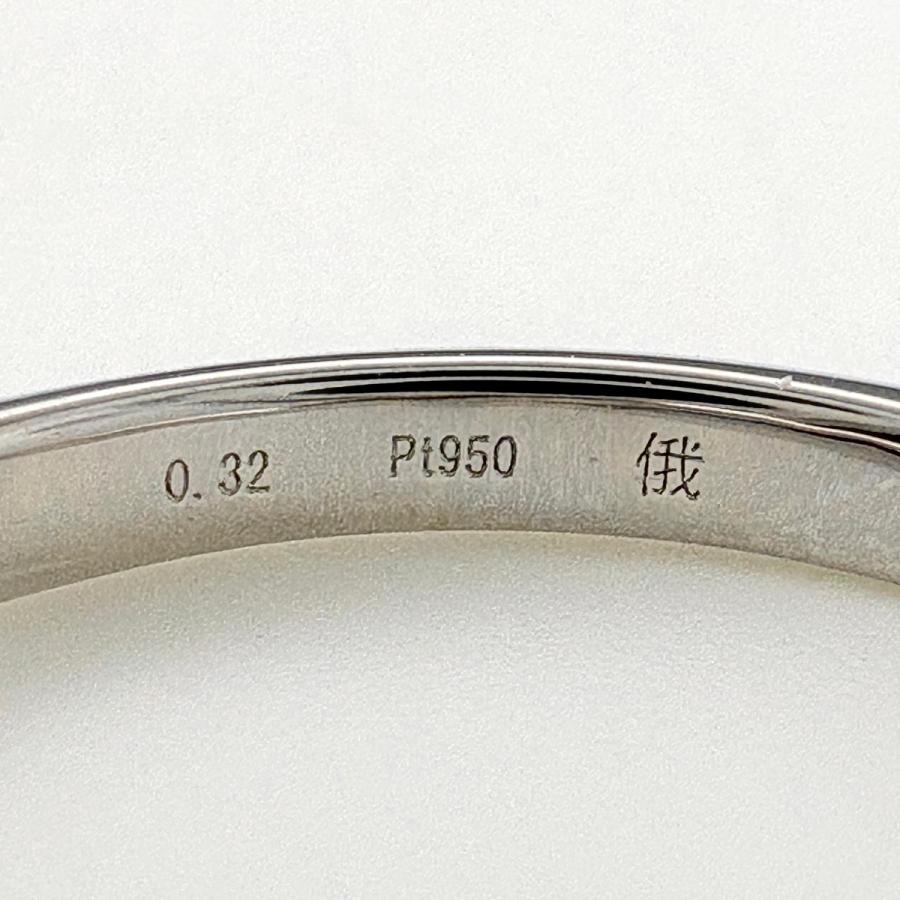 俄 ダイヤモンド リング プラチナ 指輪 リング 8.5号 Pt950 ダイヤモンド レディース 中古_5