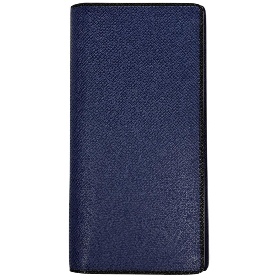 【新品同様】ルイヴィトン タイガ ポルトフォイユ ブラザ 長財布 グレー ブルー LOUIS VUITTON（ルイ・ヴィトン） ポルトフォイユ ブラザ 長財布