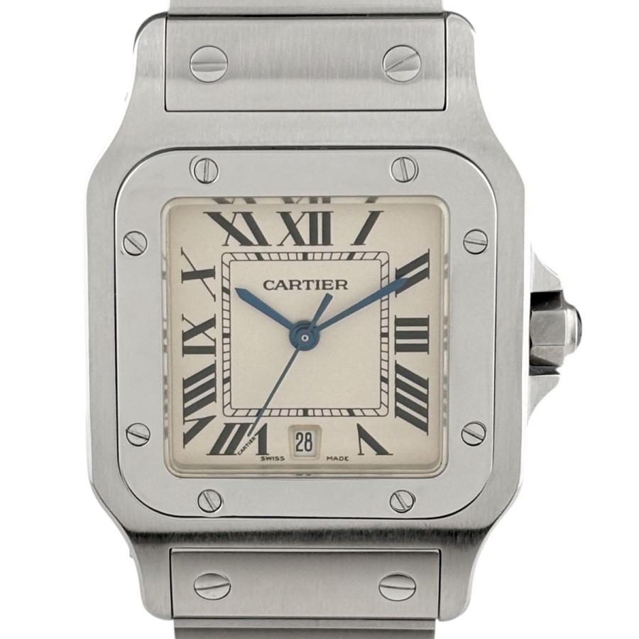 カルティエ サントスガルベ LM W20060D6 クォーツ メンズ 【中古】 Cartier（カルティエ） サントスガルベ LM W20060D6 腕時計 SS