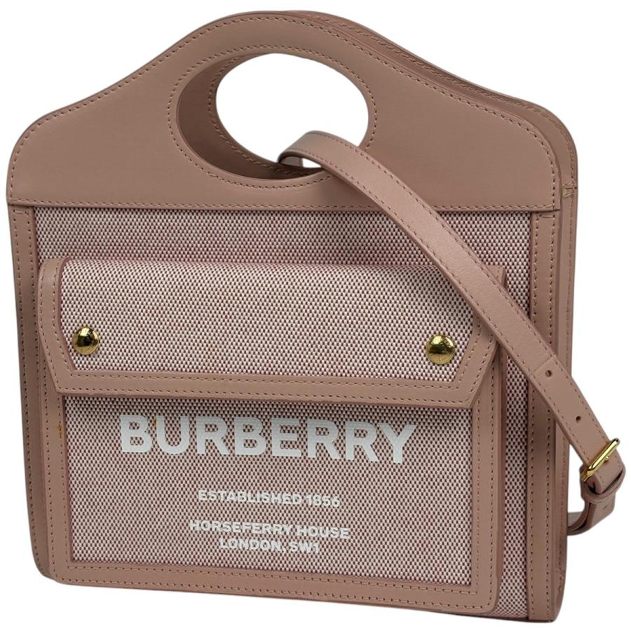 BURBERRY（バーバリー） ポケットバッグ 2WAY ハンドバッグ キャンバス