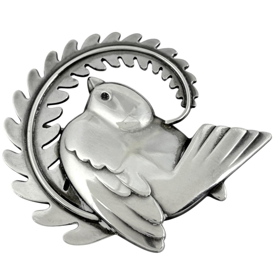 ジョージジェンセン 925Sブローチ バード ハト ジョージジェンセン Georg Jensen バードモチーフ ブローチ 鳥