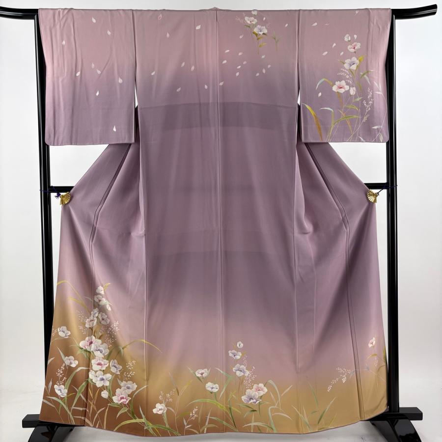 訪問着 美品 秀品 163cm 61.5cm 正絹 【】 訪問着 正絹 秀品 身丈