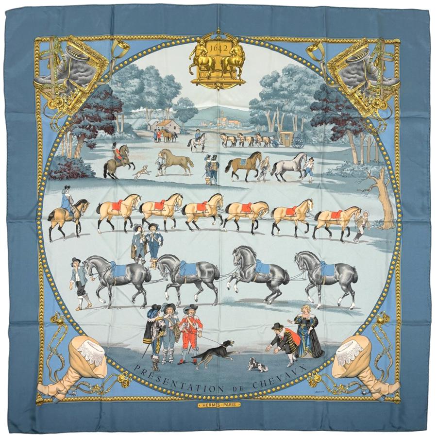 エルメス カレ90 シルクスカーフ ラ・プレゼンテーション VINTAGE