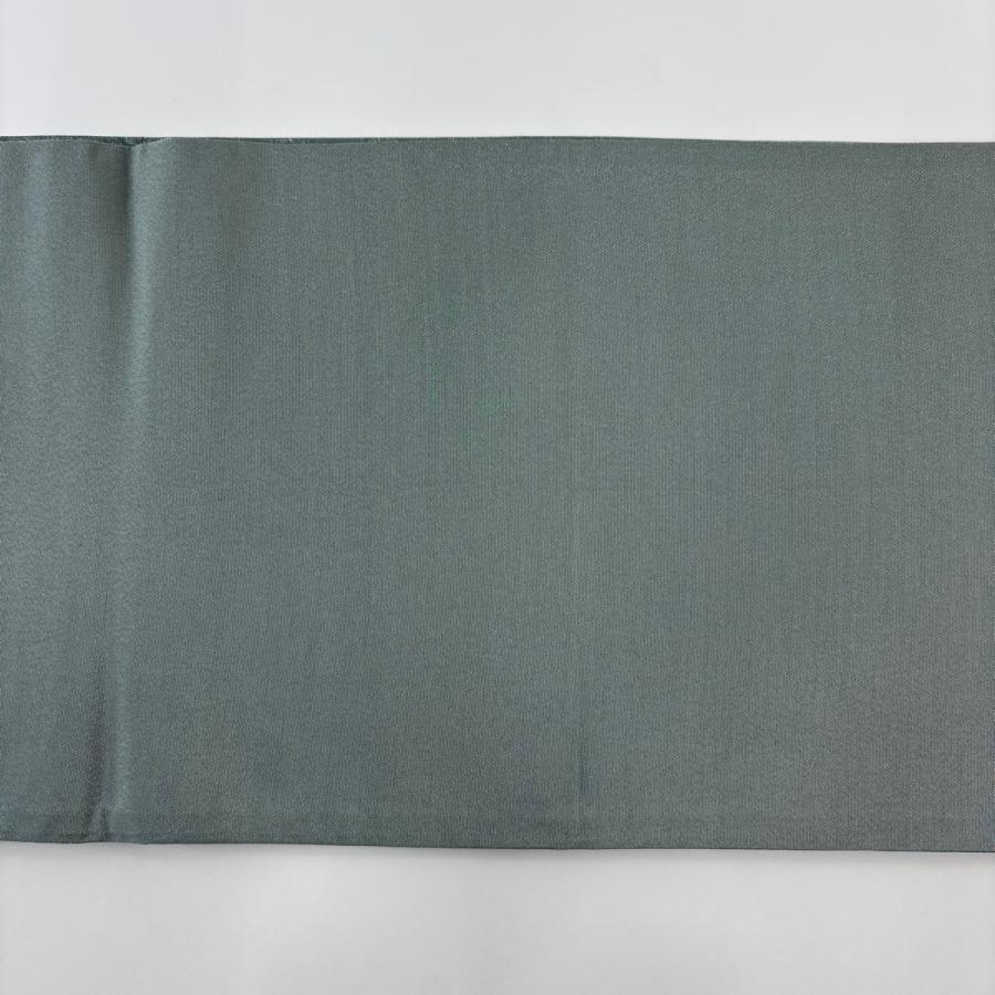 美品 袋帯 名品 辻が花 銀通し 箔 青緑 お太鼓柄 正絹 中古 : リユース