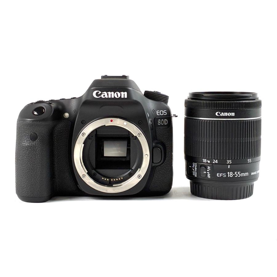 キヤノン Canon EOS 80D EF-S 18-55 IS STM レンズキット デジタル 一眼レフカメラ 【中古】 キヤノン Canon EOS 80D EF-S 18-55 IS STM レンズキット デジタル