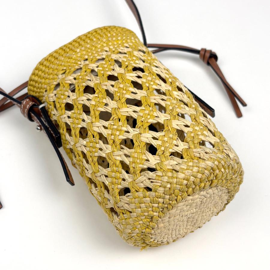 ロエベ シリンダーポケット ショルダー ラフィア C000P71X01 LOEWE（ロエベ） C000P71X01 アナグラムラフィアシリンダーポケット