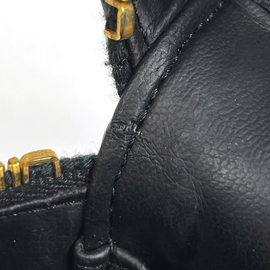 シャネル CHANEL ココマーク バニティバッグ メイク コスメ 化粧ポーチ パテントレザー ブラック A01998 レディース 中古の画像
