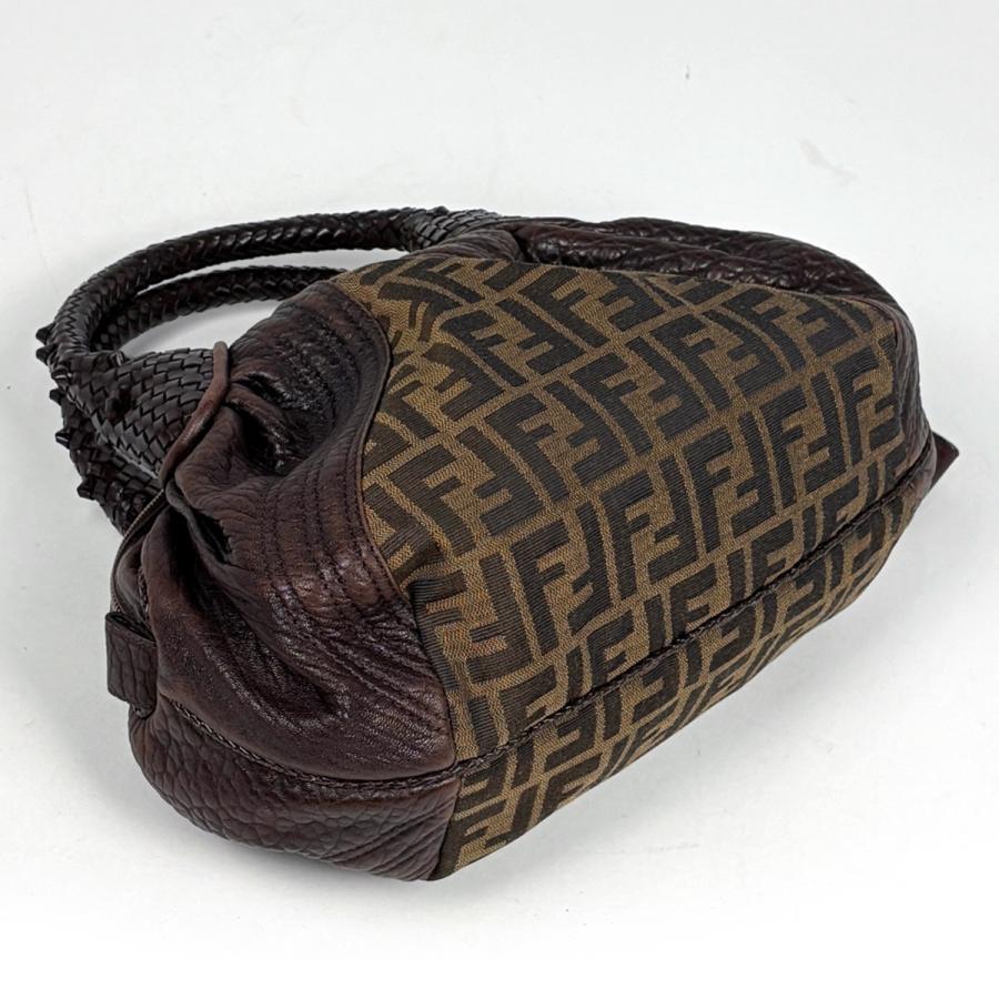 FENDI フェンディ ミニ スパイバッグ ハンドバッグ ズッカ柄 ブラウン FENDI（フェンディ） ズッカ柄 ミニスパイバッグ ハンドバッグ