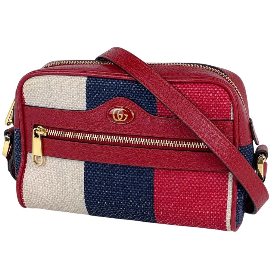 GUCCI グッチ トリコロールバックパック GUCCI（グッチ） ロゴ ショルダーバッグ トリコロール キャンバス
