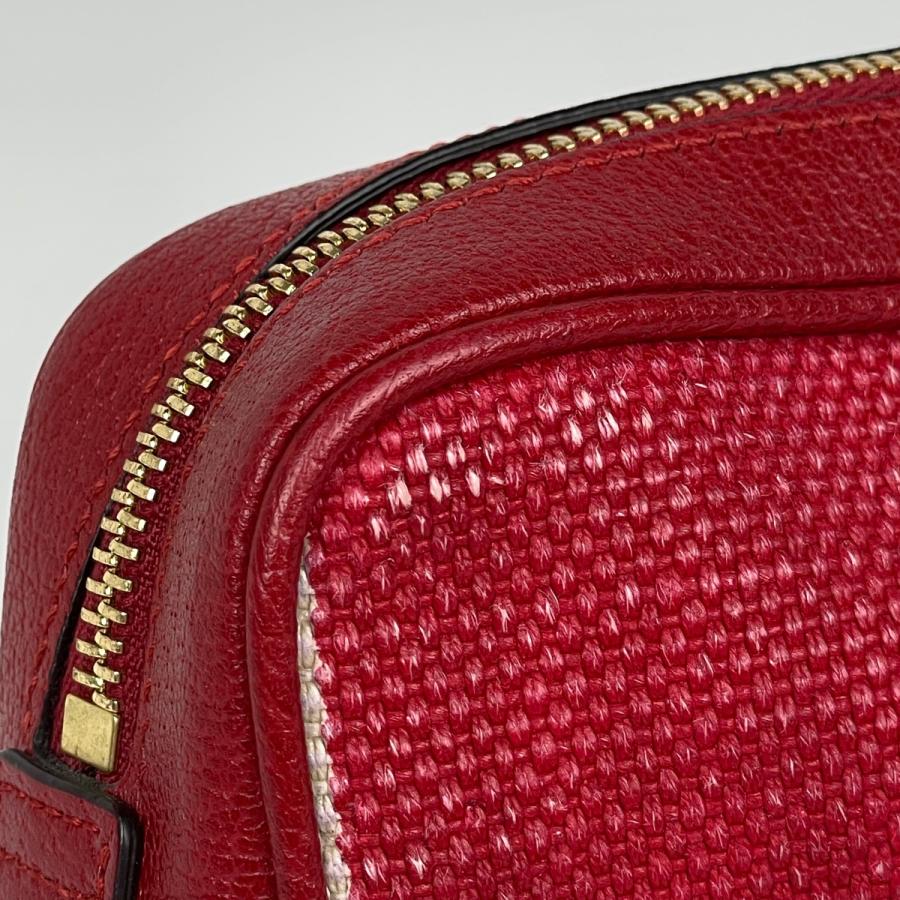 GUCCI（グッチ） ロゴ ショルダーバッグ トリコロール キャンバス 