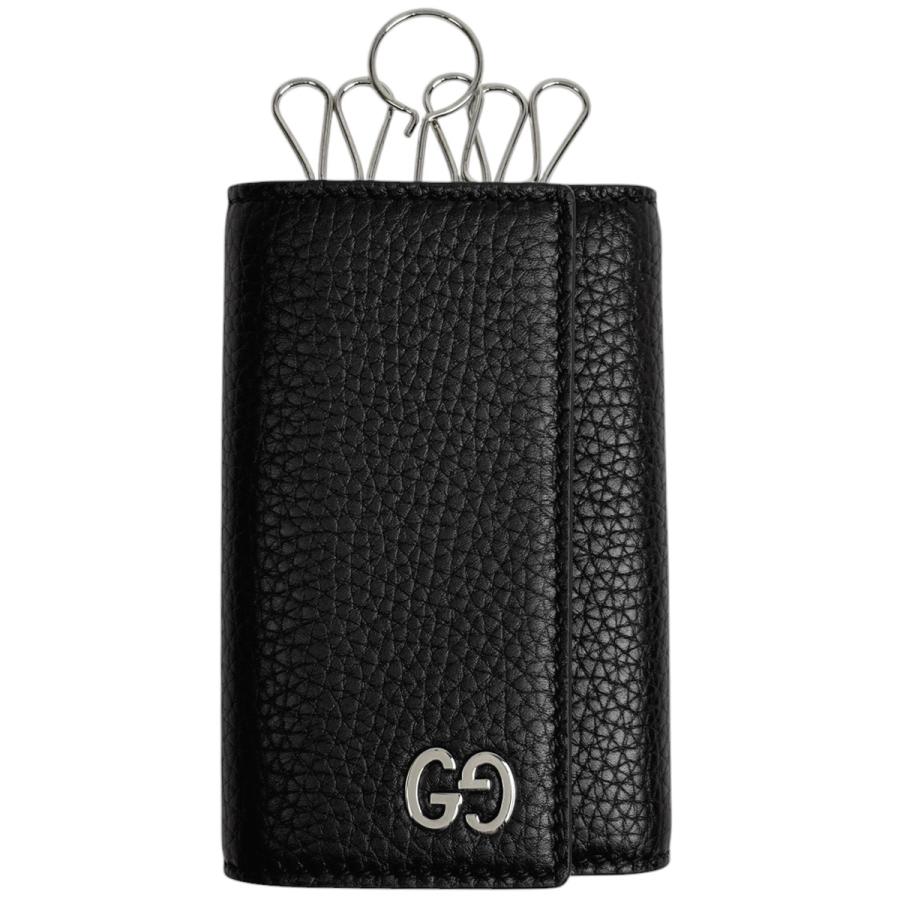 美品　GUCCI ブラックレザー　6連キーケース　GG柄　473924 美品 グッチ GUCCI 6連キーケース グッチシマ レザー - メルカリ 小物