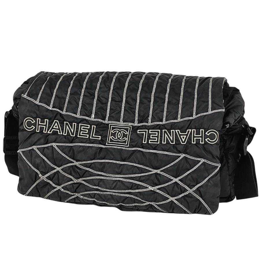 CHANELシャネル スポーツ ココマーク ナイロンショルダーバッグ シール8番 CHANEL（シャネル） ジャンク品 スポーツライン ショルダーバッグ ココ