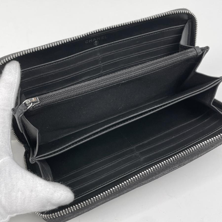 CHANEL（シャネル） ココマーク ラウンドファスナー 長財布 マトラッセ 