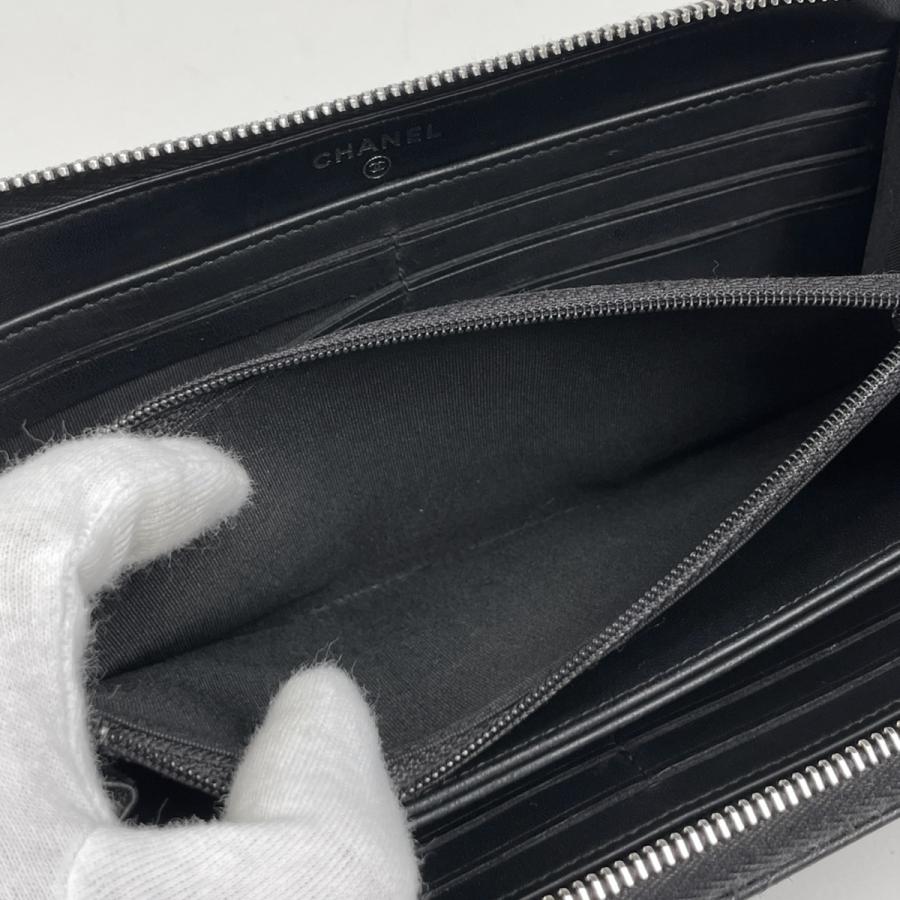 CHANEL（シャネル） ココマーク ラウンドファスナー 長財布 マトラッセ 