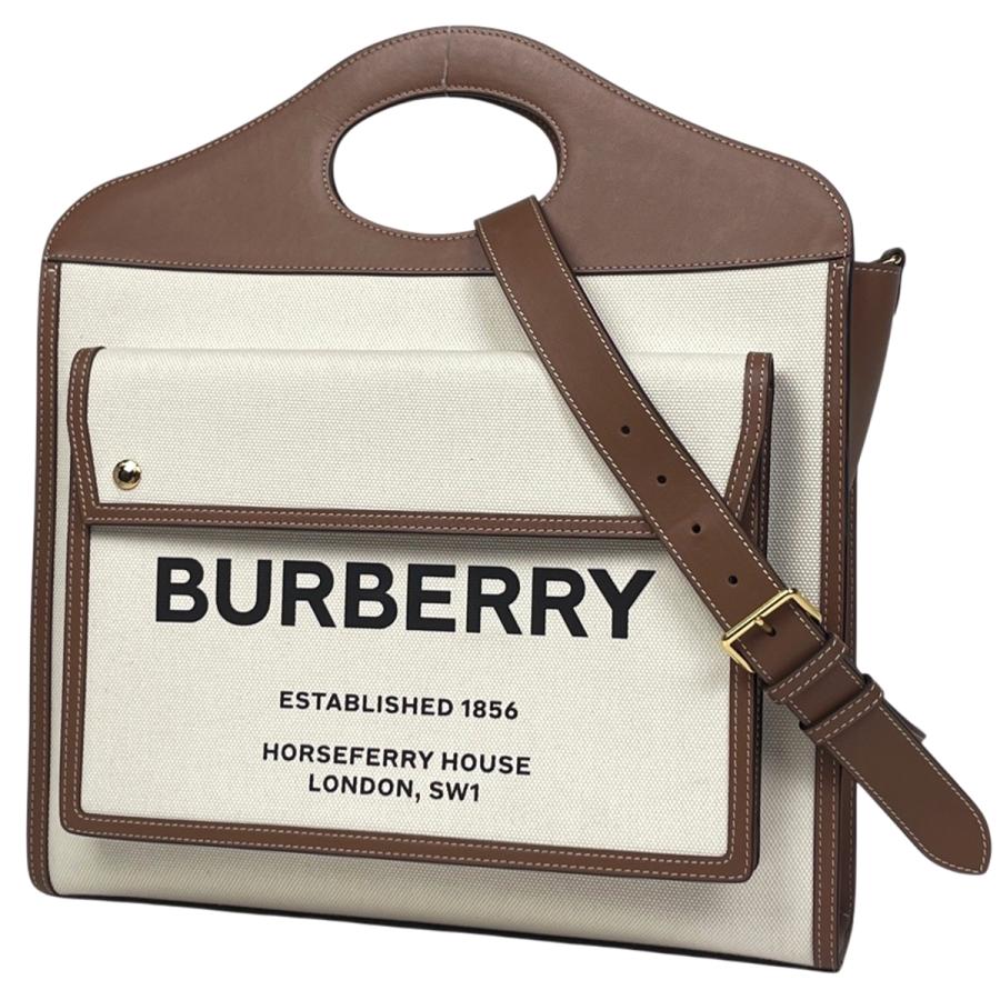 BURBERRY（バーバリー） ポケットバッグ 2WAY ハンドバッグ キャンバス