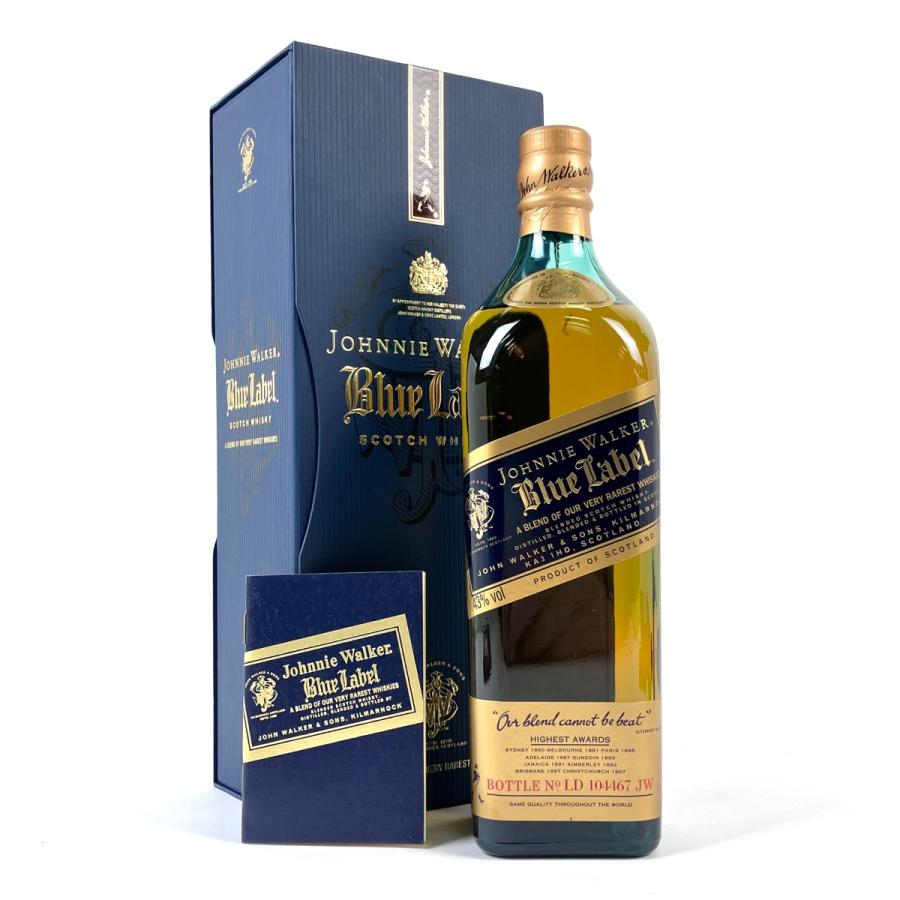 未開封古酒Johnnie Walker Blue Label スコッチウイスキー ジョニーウォーカー JOHNNIE WALKER ブルーラベル 750ml スコッチ