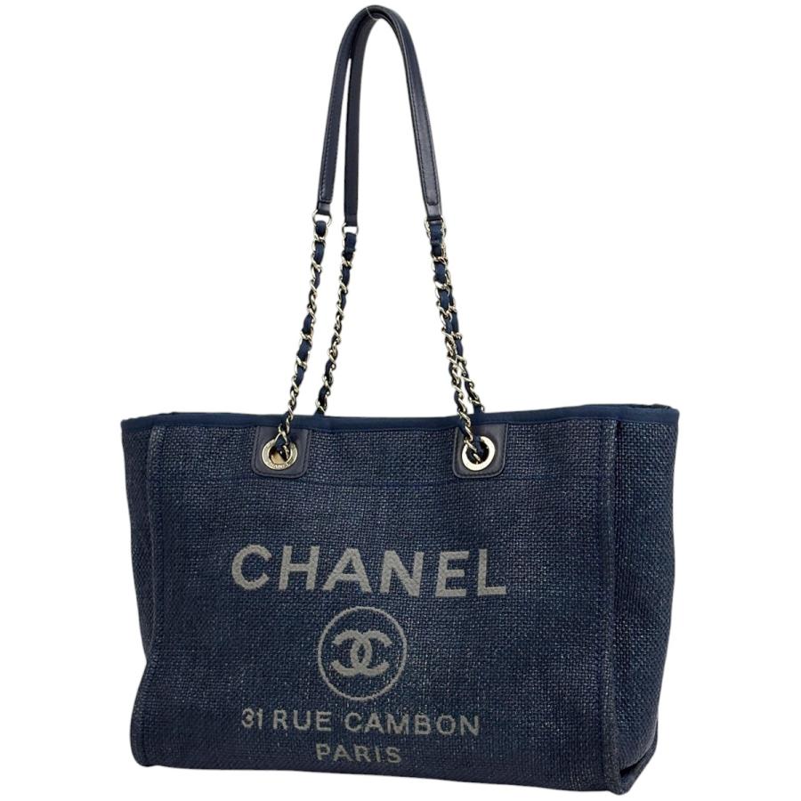 CHANEL（シャネル） ドーヴィルライン チェーン トートバッグ ココ