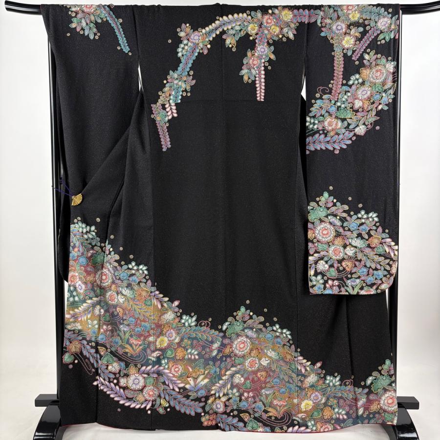 美品 振袖 身丈168cm 裄丈67cm M 袷 袋帯フルセット 辻が花 金通し