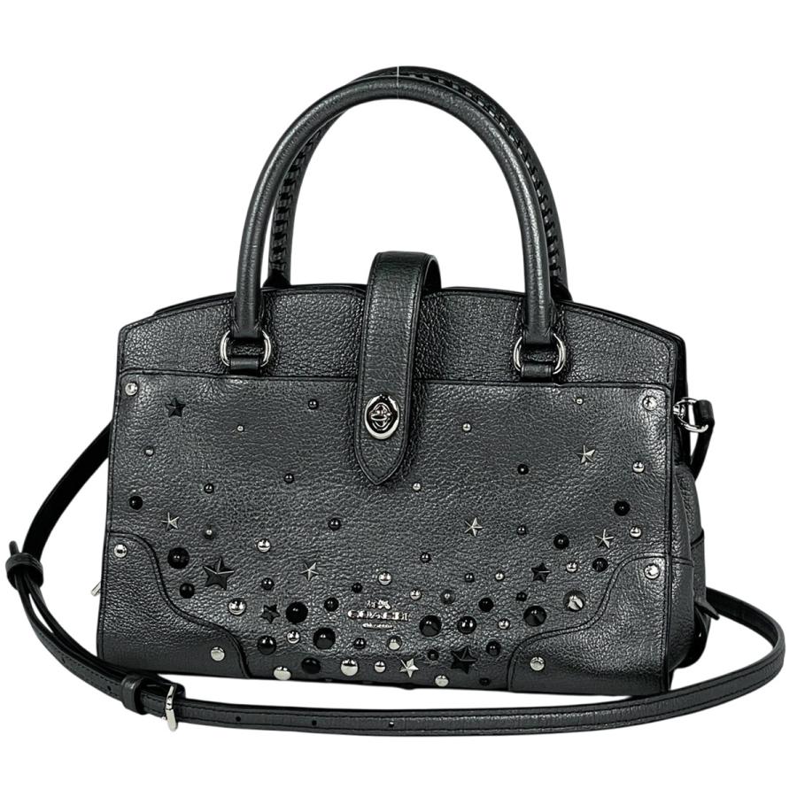 【美品】COACHコーチ59146マーサー サッチェル 24 スター リベット 2way COACH（コーチ） マーサー サッチェル24 ハンドバッグ 2WAY スタッズ