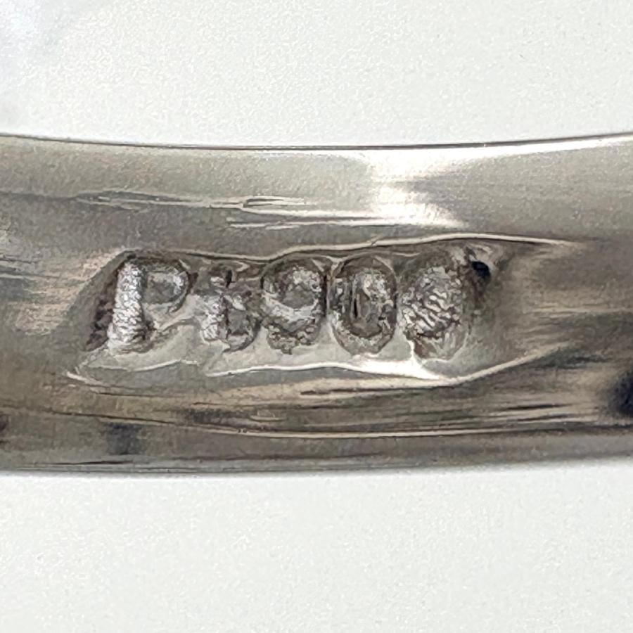 サファイア デザインリング プラチナ 指輪 メレダイヤ リング 10号 Pt900 サファイア ダイヤモンド レディース 中古_7