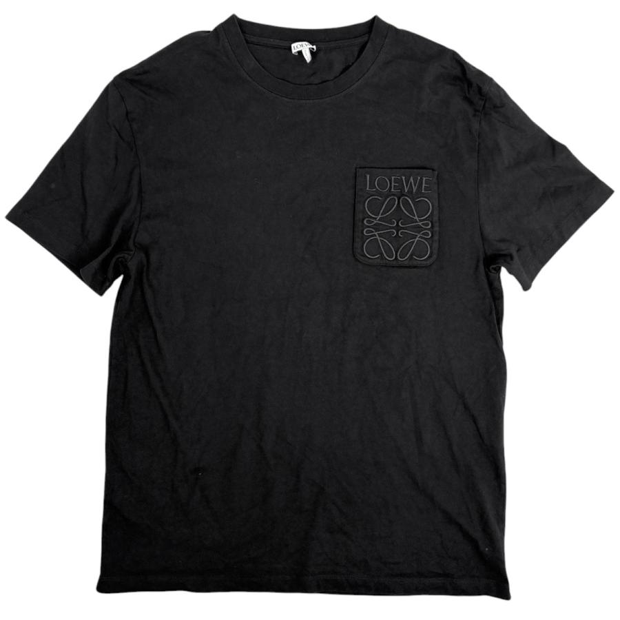 LOEWE ブラック Tシャツ アナグラム LOEWE（ロエベ） アナグラム Tシャツ トップス 半袖Tシャツ コットン