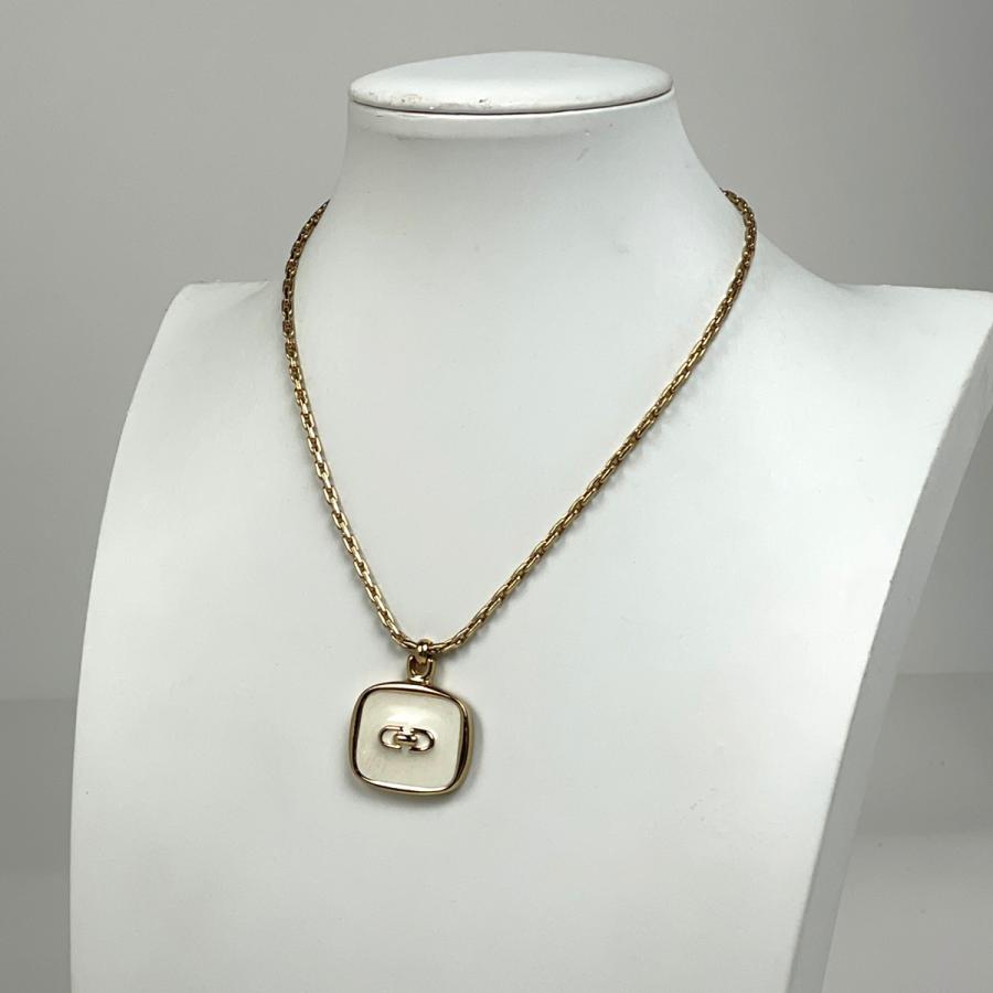 Christian Dior（クリスチャン・ディオール） ロゴ ネックレス GP 