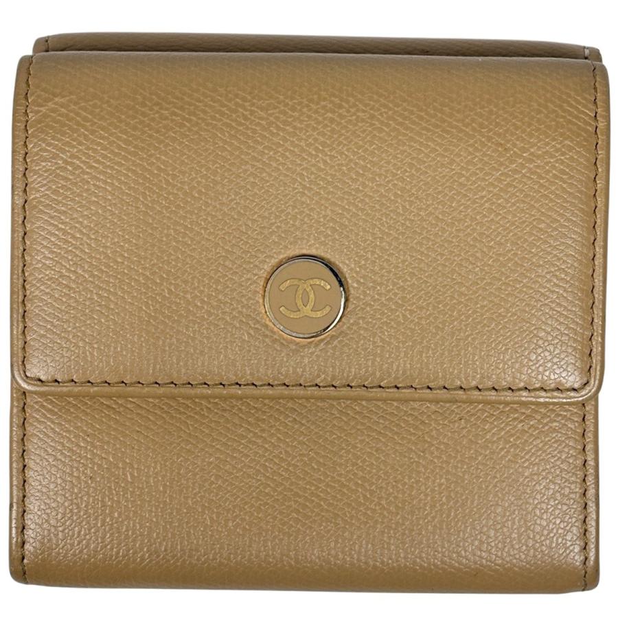 CHANEL（シャネル） ココボタン 三つ折り 財布 ココマーク Wホック 三