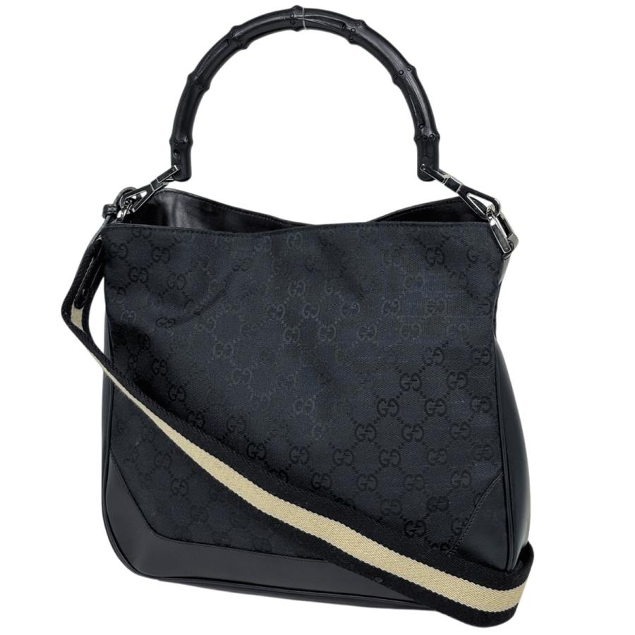 GUCCI（グッチ） バンブー ハンドバッグ 2WAY ショルダーバッグ GG柄 
