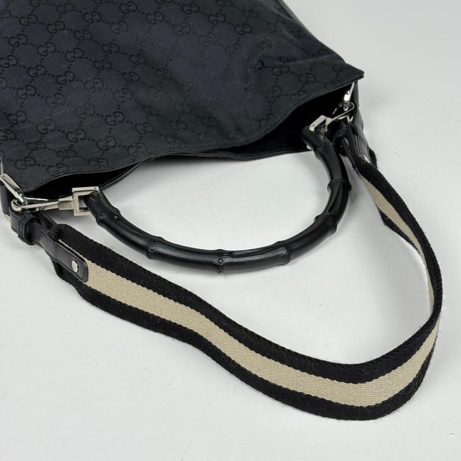 GUCCI（グッチ） バンブー ハンドバッグ 2WAY ショルダーバッグ GG柄