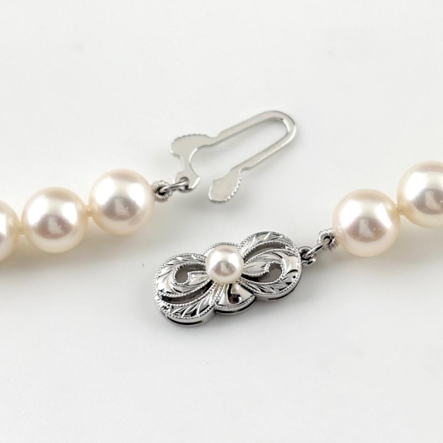 MIKIMOTO（ミキモト） パール ネックレス WG ホワイトゴールド 真珠 