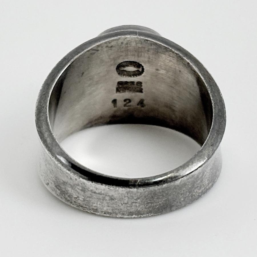   ジョージジェンセン シルバーリング　ヘマタイト ジョージジェンセン Georg Jensen リング 124 指輪 ヘマタイト 10.5号