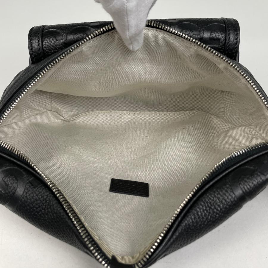 GUCCI グッチ GG柄 ボディバッグ ウエストポーチ ブラック GUCCI（グッチ） ジャンボGG ベルトバッグ ウエストポーチ GG柄 ボディ