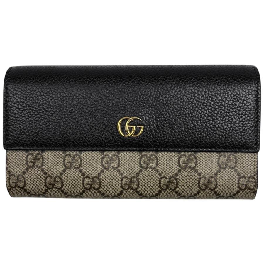 GUCCI（グッチ） ダブルG バイカラー コンチネンタルウォレット GG柄