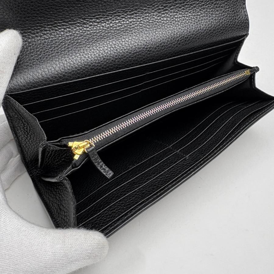 GUCCI（グッチ） ダブルG バイカラー コンチネンタルウォレット GG柄