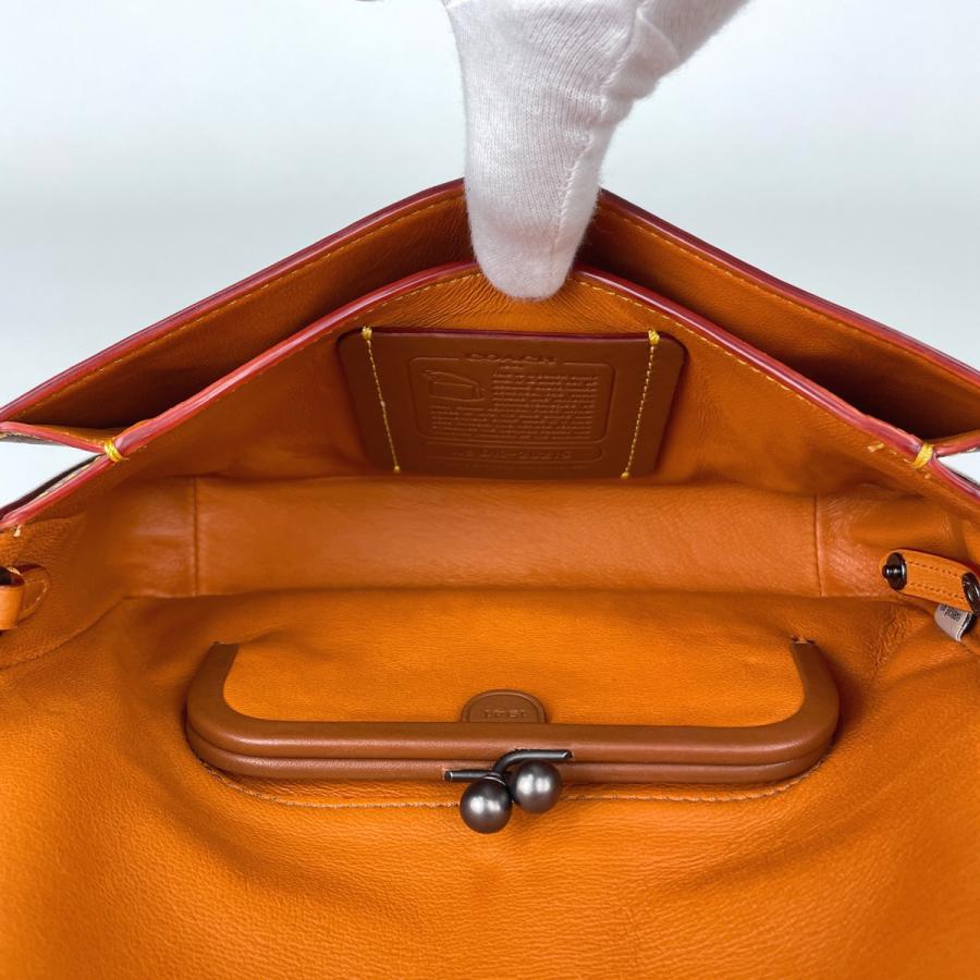 コーチ ワンショルダーバッグ ブラウン キャンバス ターンロック 10983 COACH（コーチ） ディンキー ショルダーバッグ ターンロック レザー