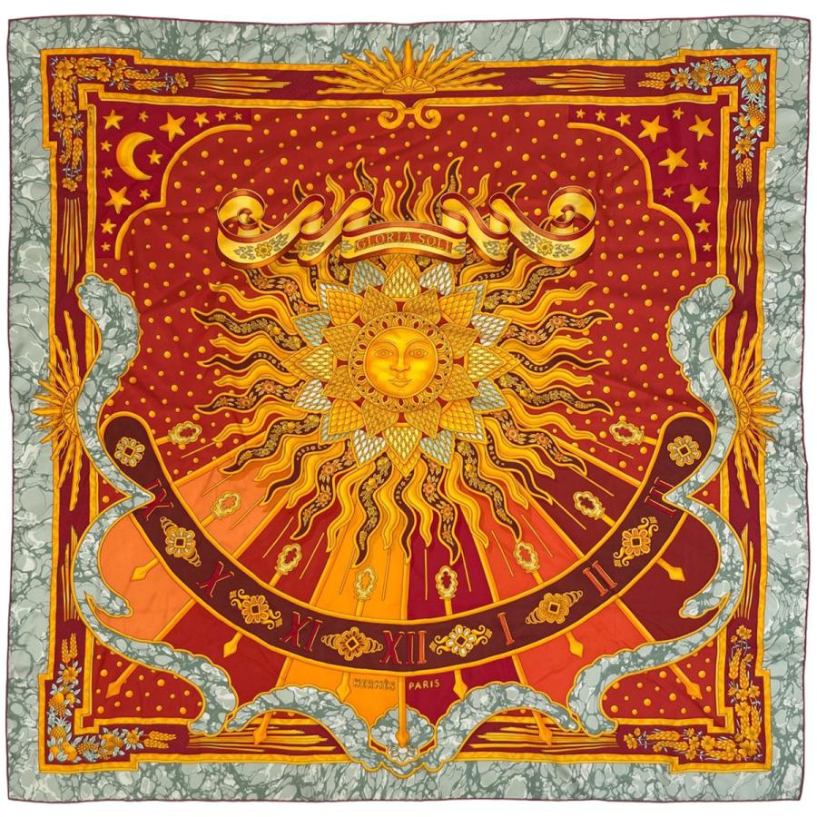 エルメス HERMES カレ90 CARPE DIEM 今日一日を楽しむ HERMES（エルメス） カレ 90 CARPE DIEM 今日一日を楽しむ スカーフ