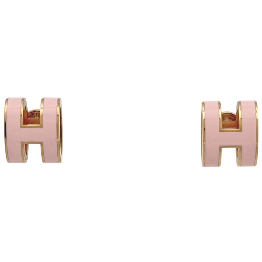 HERMES（エルメス） ポップアッシュピアス Hロゴ ピアス GP ピンク 