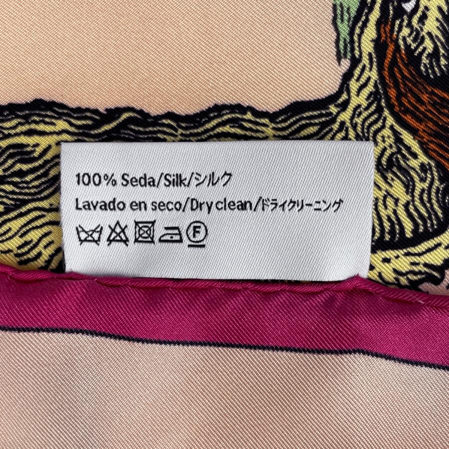 LOEWE（ロエベ） アニマル スカーフ アルファベット スカーフ シルク