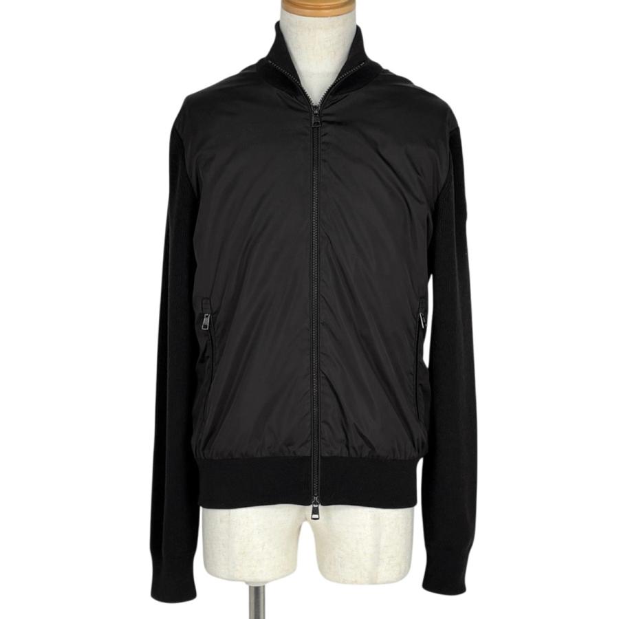 MONCLER（モンクレール） ニット切り替え ジップアップ ブルゾン